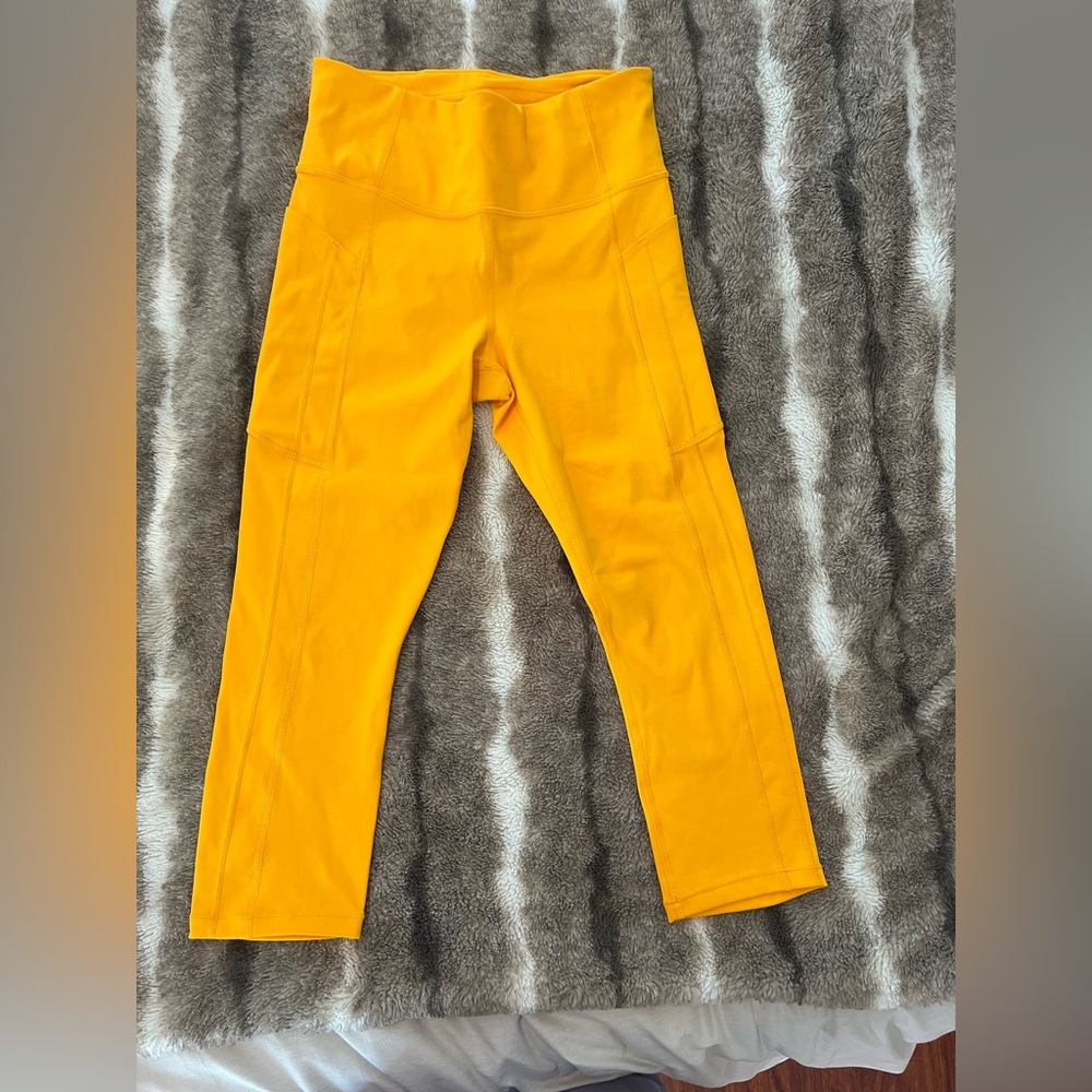 Athleta Yellow Leggings